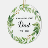 パパのオーナメントクリスマスプレゼント セラミックオーナメント (左)