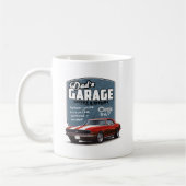 パパのガレージの赤Camaro コーヒーマグカップ (左)