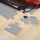 パパのガレージの赤Camaro ジグソーパズル (側面)