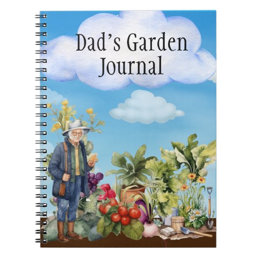 パパのガーデンジャーナルのクリスマスプレゼント ノートブック (正面)