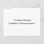 パパのガールポストカード インビテーションポストカード (裏面)