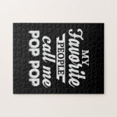 パパのギフトお気に入りの私の人々は私をパパと呼ぶ ジグソーパズル (横)