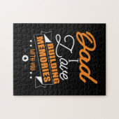 パパのギフトラブ建物の思い出 ジグソーパズル (横)