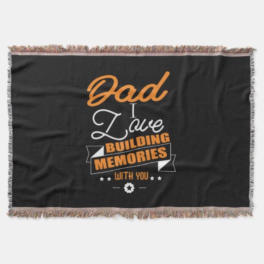 パパのギフトラブ建物の思い出 スローブランケット (正面)