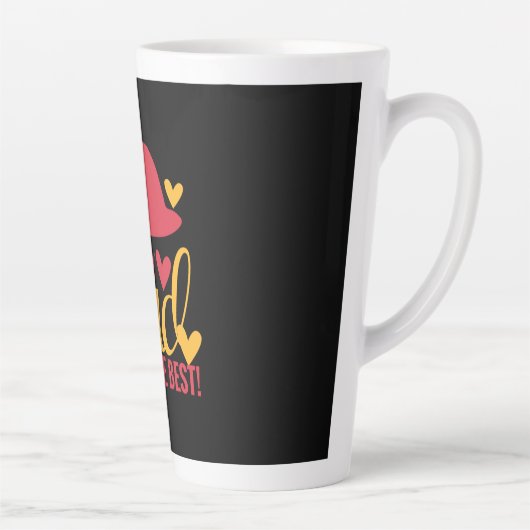 パパのギフト私のパパは最高の カフェラテマグ (右)