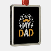 パパのギフト私のパパ メタルオーナメント (右)