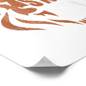 パパのクリスチャンTシャツ 塩辛くて楽しく ライオンの信仰 ポスター (角)