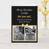 パパのクリスマスカード カード (黄色い花)