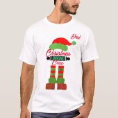 パパのクリスマスギフトおもしろい、クリスマスベーキングクルー Tシャツ (正面)