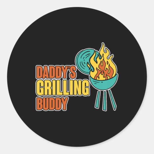 パパのグリリング仲間ファミリーBbq Mastercl -- ラウンドシール (正面)