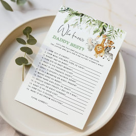 パパのゲームを知っているサファリ最高のアの動物