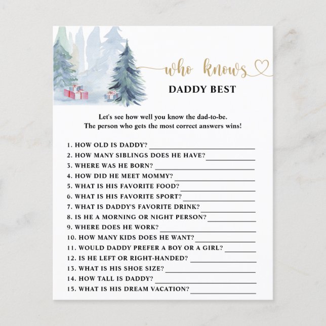 パパのゲームを知っ最高のている冬 (正面)