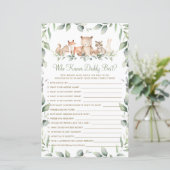 パパのゲームを知るウッドランドの動物最高のの緑 (スタンド正面)