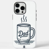 パパのコーヒおもしろいー・マグフ父の日の幸せ Case-Mate iPhoneケース (裏面)