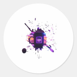 パパのコーヒー父親の日 ラウンドシール