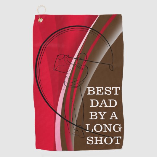 パパのゴルフゲー得ムがこのタオルで良い ゴルフタオル (正面)