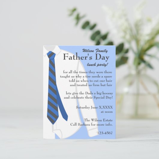 パパのシャツ 招待状 (スタンド正面)