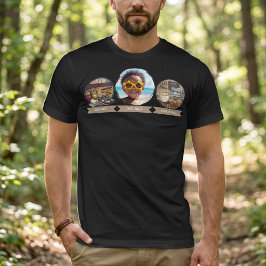 パパのジム通いとコーヒー愛をデザインしたTシャツ Tシャツ