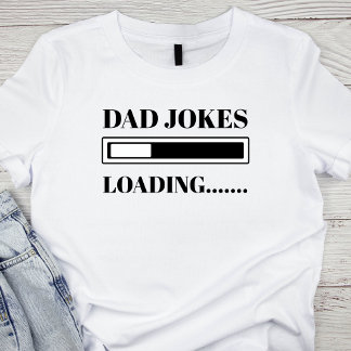 パパのジョークおもしろいパパのジョーク読み込み父の日 Tシャツ