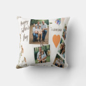 パパのジョークとベアーハグ: "最高のパパ・エバー" クッション (裏面)