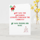 パパのジョークのデザインのクリスマスカード カード (黄色い花)