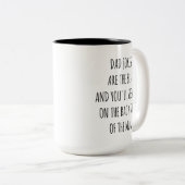 パパのジョークの最高の贈り物が理由を見る ツートーンマグカップ (正面右)