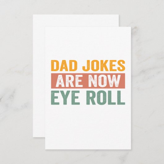 パパのジョークは今転が目の父の日のギフトである サンキューカード (正面/裏面)