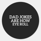 パパのジョークは目の父転がの日のパおもしろいパ ラウンドシール (正面)