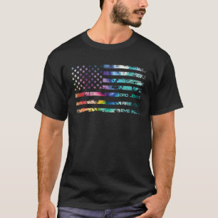 パパのジョークは目の転がパパ絞り染めパパ Tシャツ