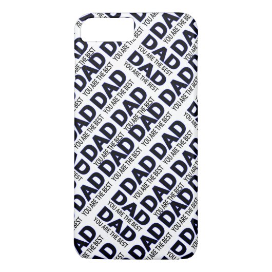 パパのタイポグラフィiPhone 7プラス、かろうじて Case-Mate iPhoneケース (裏面)