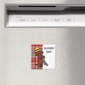 パパのダックスシュント漫画のプレイド マグネット (インサイチュ (食洗機))