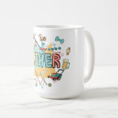 パパのツールボックス：父親のお祝い コーヒーマグカップ (正面右)