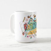 パパのツールボックス：父親のお祝い コーヒーマグカップ (正面左)