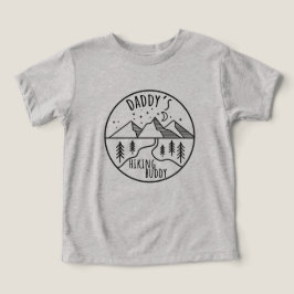 パパのハイキング仲間の子供Tシャツ
