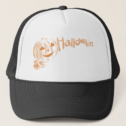 パパのハロウィンかぼちゃランタン隊 キャップ (正面)