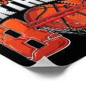 パパのバスケットボールバースデーボーイファミリーバレエB-day ポスター (角)