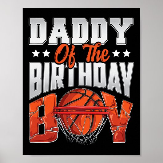 パパのバスケットボールバースデーボーイファミリーバレエB-day ポスター (正面)