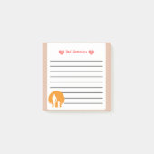 パパのパーソナライズされたリマインダー父の日 ポストイット (正面)