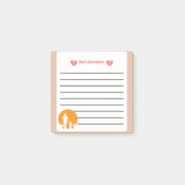 パパのパーソナライズされたリマインダー父の日 ポストイット