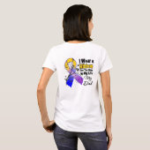 パパのヒーローの私の人生の膀胱がん Tシャツ (裏面フル)