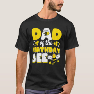 パパのビーデイガールパーティーマッチング誕生日T Tシャツ