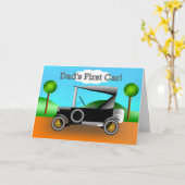 パパのファーストカー！父の日 カード (黄色い花)