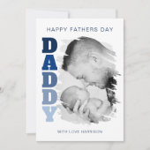 パパのブラシ効果写真 父の日 シーズンカード (正面)