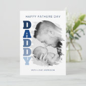 パパのブラシ効果写真 父の日 シーズンカード (スタンド正面)