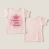 パパのプリンセスToddler Tシャツ (デザイン正面&裏面)