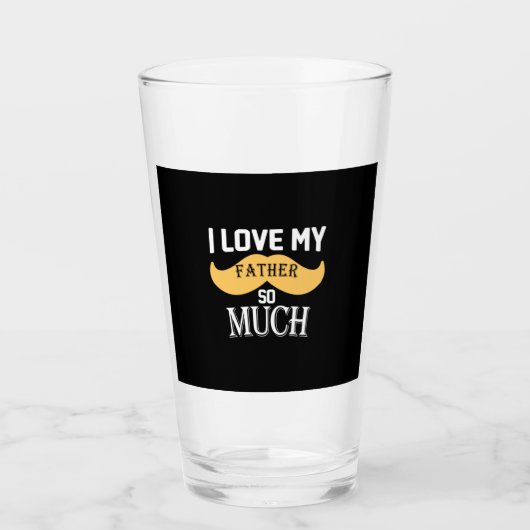 パパのプレゼント私は私の父をとても愛している タンブラーグラス (正面)