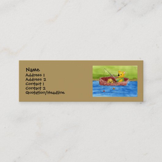 パパのプロフィールカードとの採取 コーリングカード (正面)