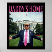 パパのホームトランプシャツウィメンズ男性へキッズトランプ ポスター (正面)