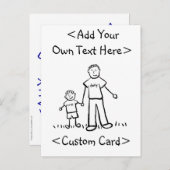 パパのボーイ葉書 インビテーションポストカード (正面/裏面)