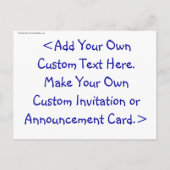 パパのボーイ葉書 インビテーションポストカード (裏面)